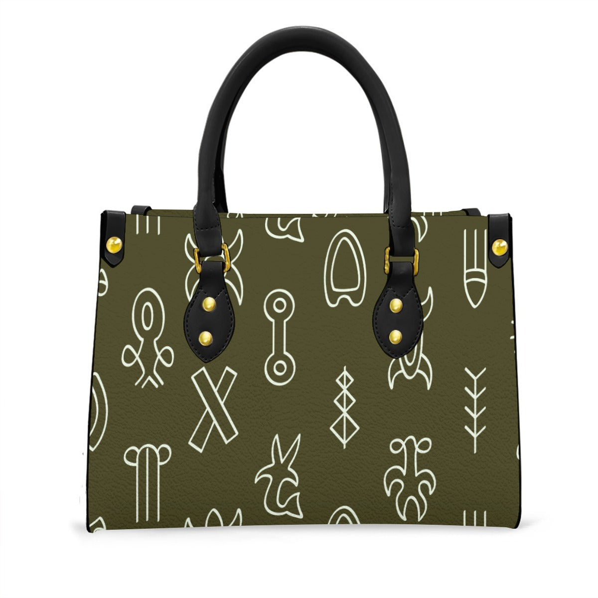 L&W Women's Tote Bag With Black Handle