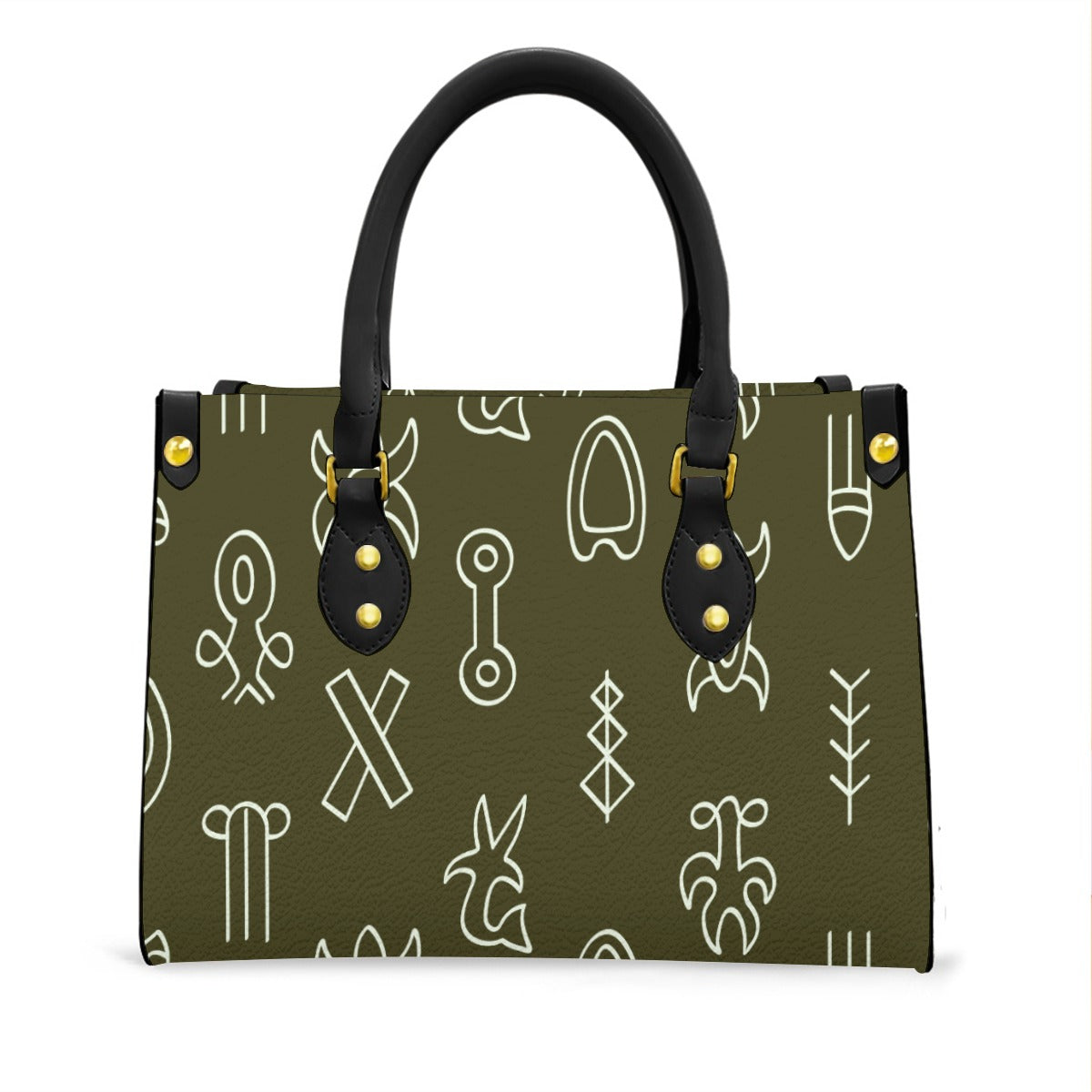 L&W Women's Tote Bag With Black Handle